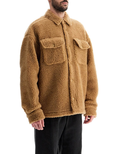 Teddy Bear Fleece Overshirt-Palm Angels-JOHN JULIA