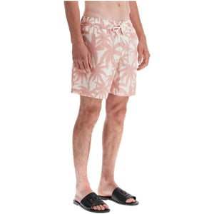 Palm Tree Print Relaxed Fit Shorts