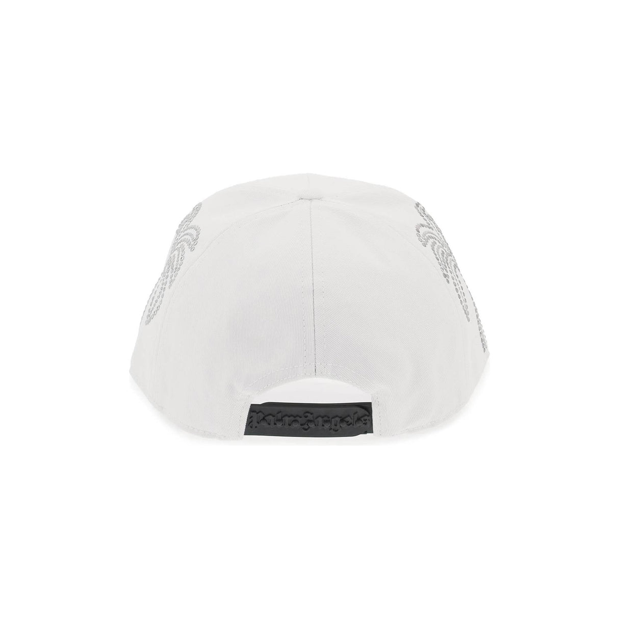 Silver Studded Monogram Cotton Cap