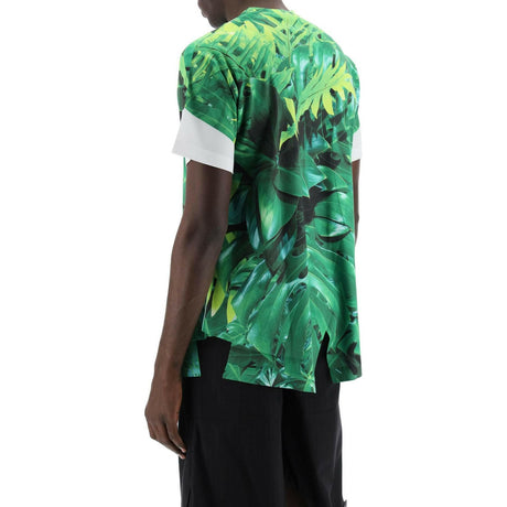 Leaf Print Jersey T-Shirt COMME DES GARCONS HOMME PLUS JOHN JULIA.