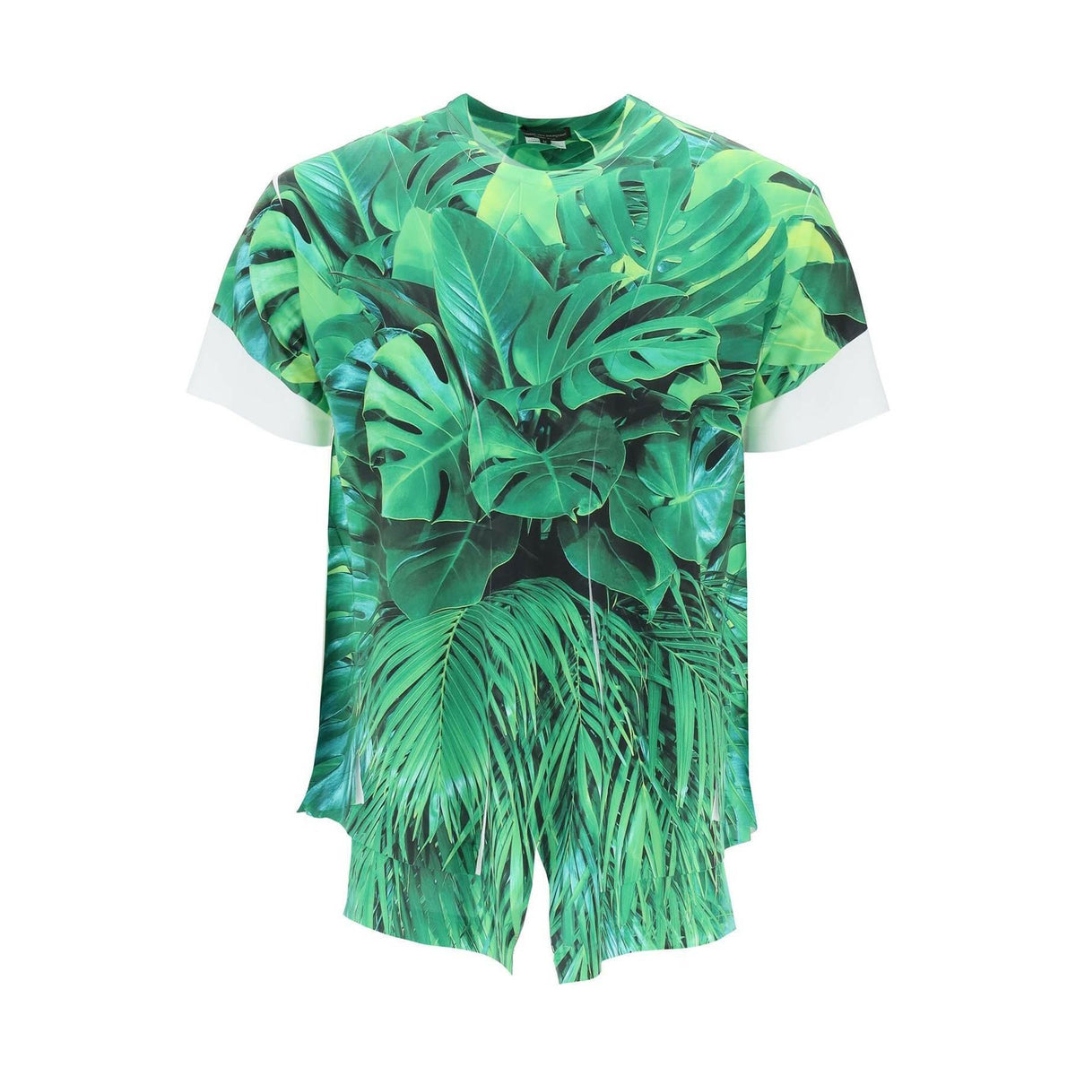 Leaf Print Jersey T-Shirt
