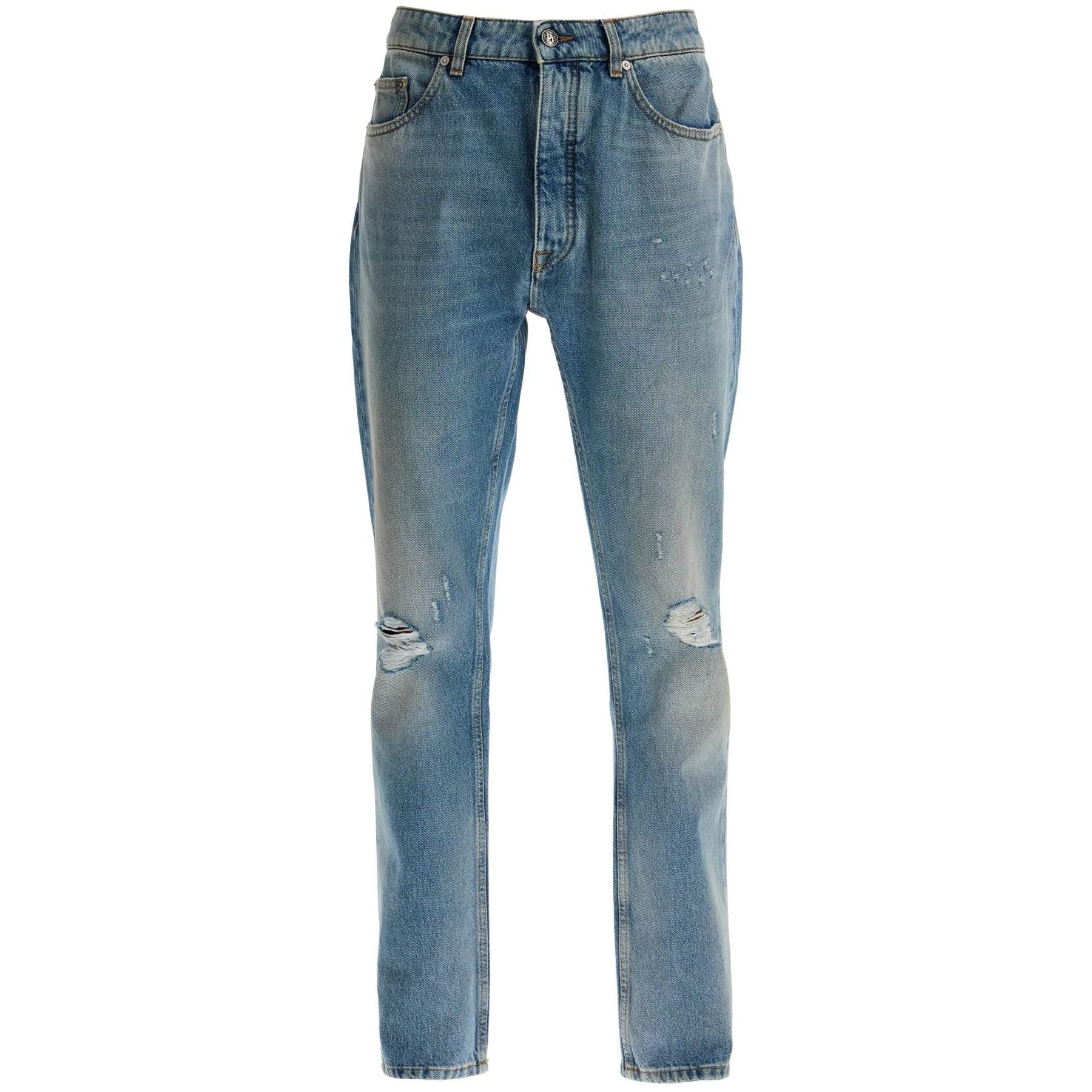 PALM ANGELS-Monogram Print Jeans -JOHN JULIA.