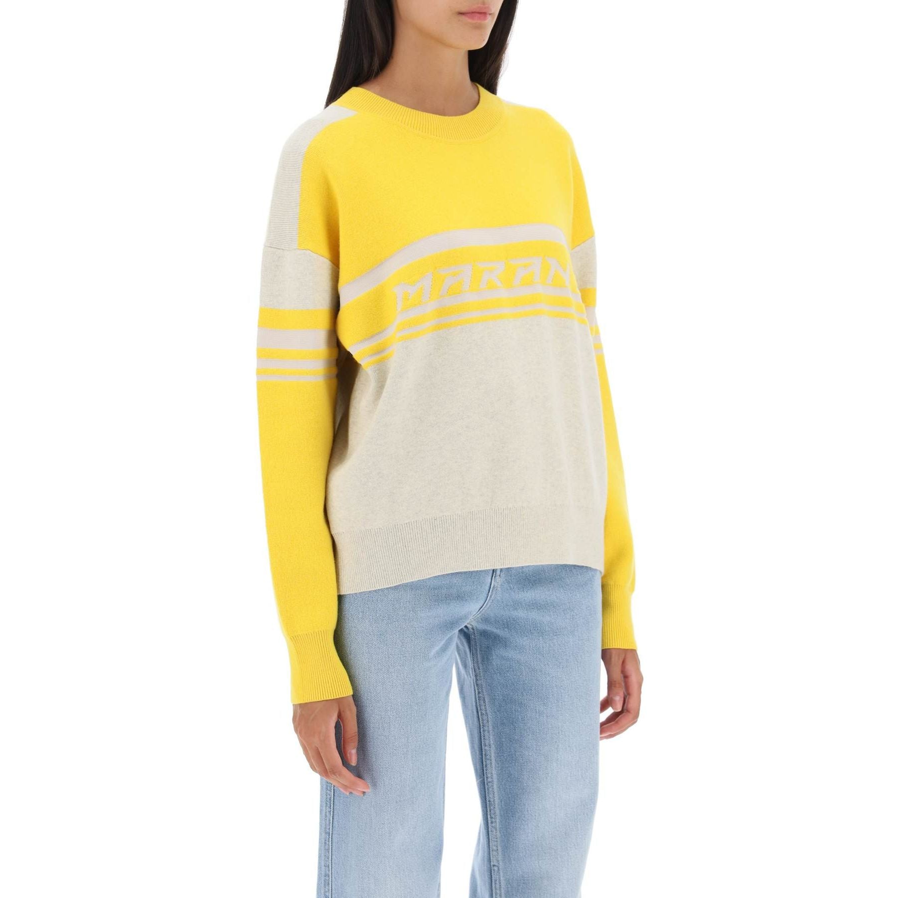 'Callie' Jacquard Crewneck Sweater