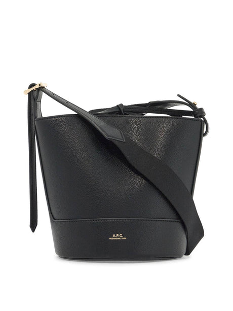 Ana Italian Leather Bucket Bag-A.P.C.-JOHN JULIA