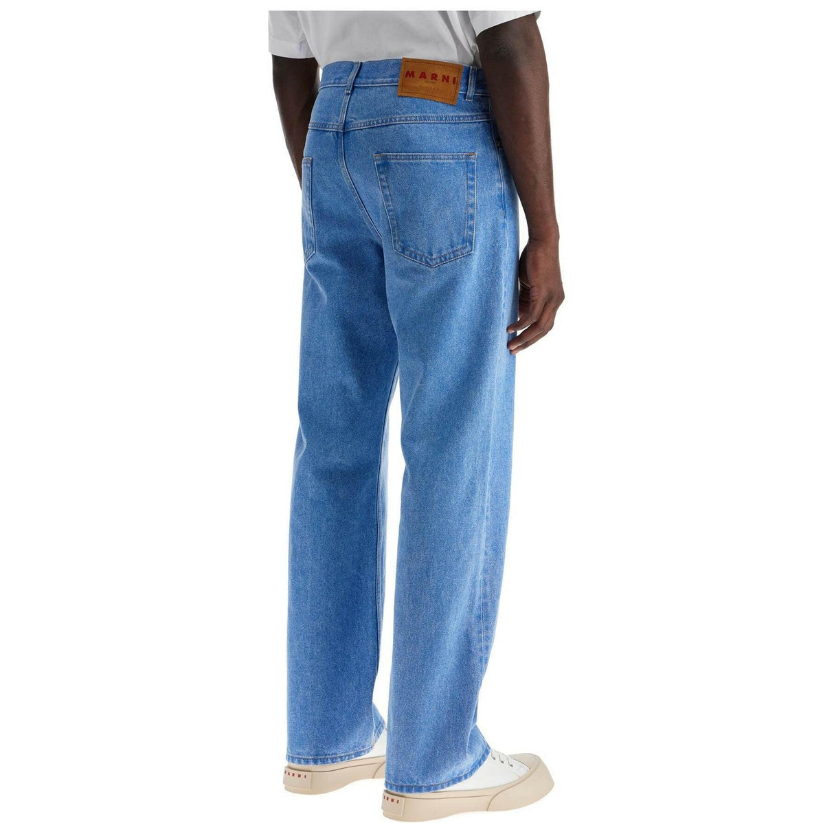 Straight Leg Organic Denim Jeans.