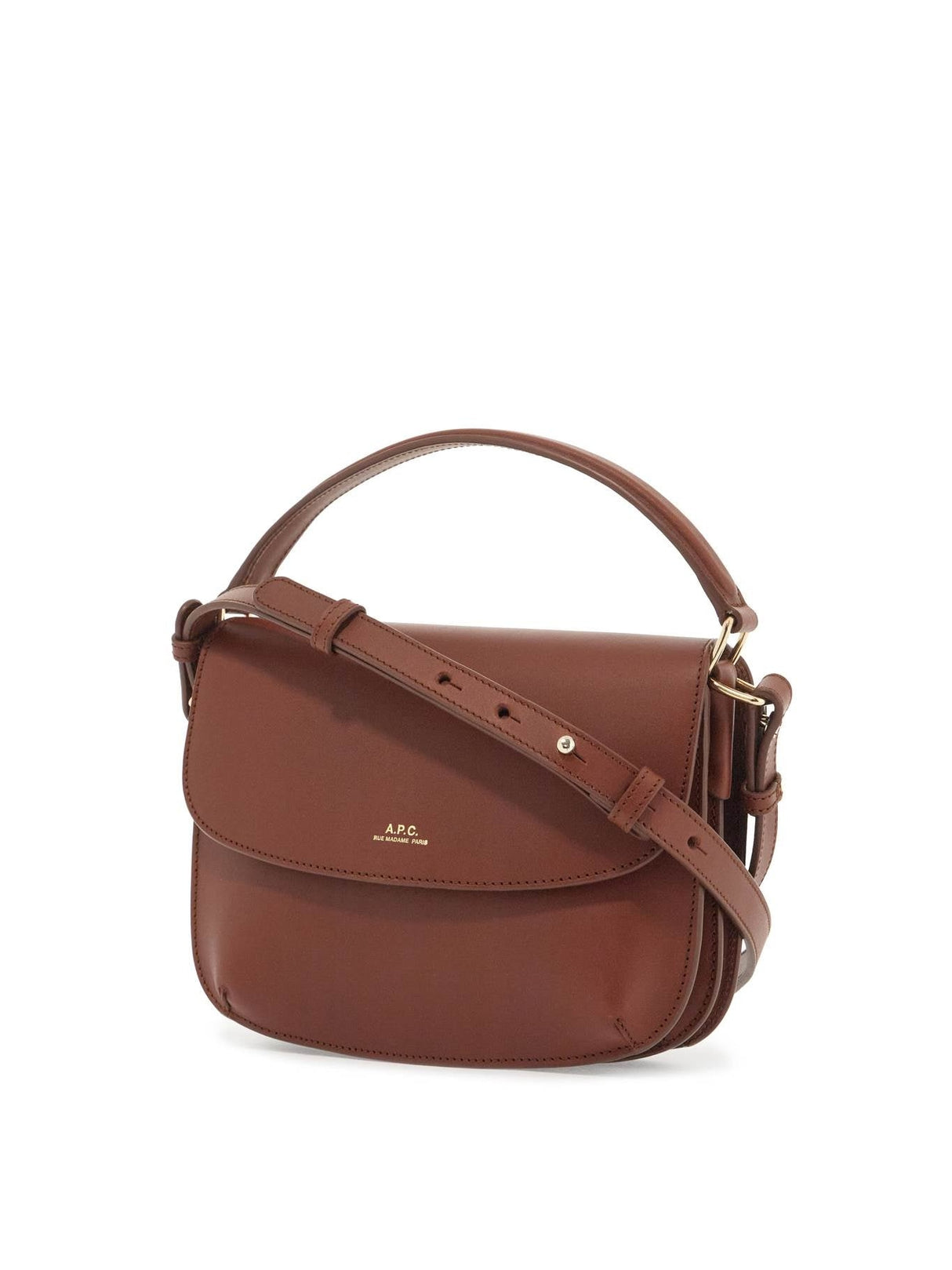 Sarah Quilted Leather Shoulder Bag-A.P.C.-JOHN JULIA