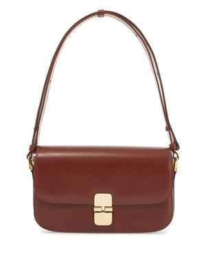 Grace Quilted Leather Baguette Bag-A.P.C.-JOHN JULIA