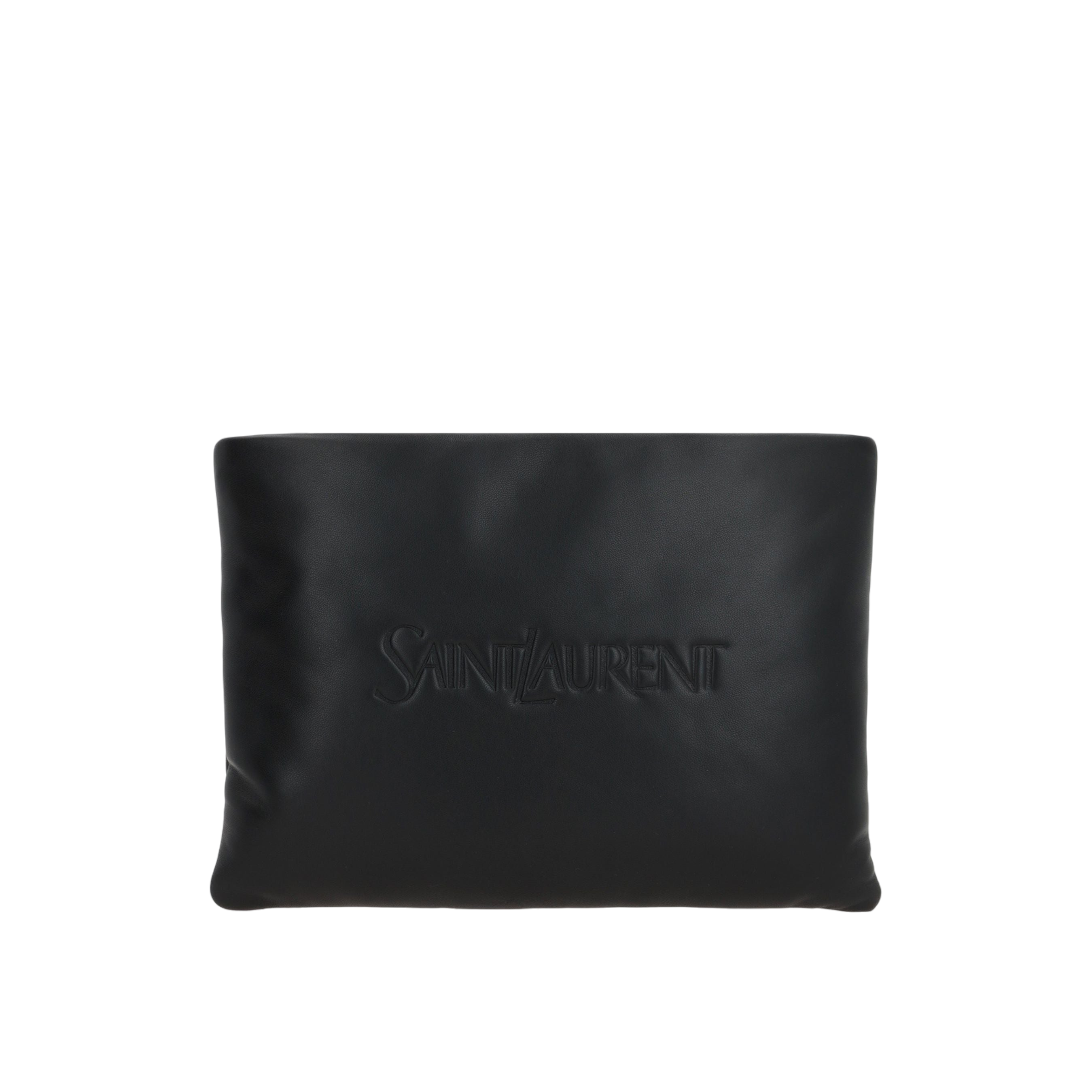 Padded Nappa Large Clutch-SAINT LAURENT-JOHN JULIA