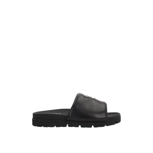 Padded Nappa Slide Sandals-PRADA-JOHN JULIA