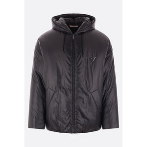 Padded Nylon Jacket With V Detail-VALENTINO GARAVANI-JOHN JULIA