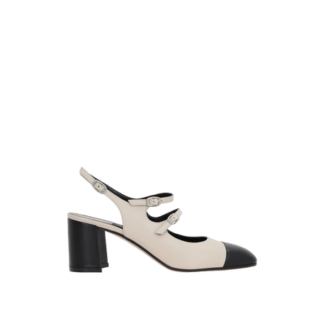 Papaya Bicolor Nappa Mary-Jane Slingbacks-CAREL-JOHN JULIA