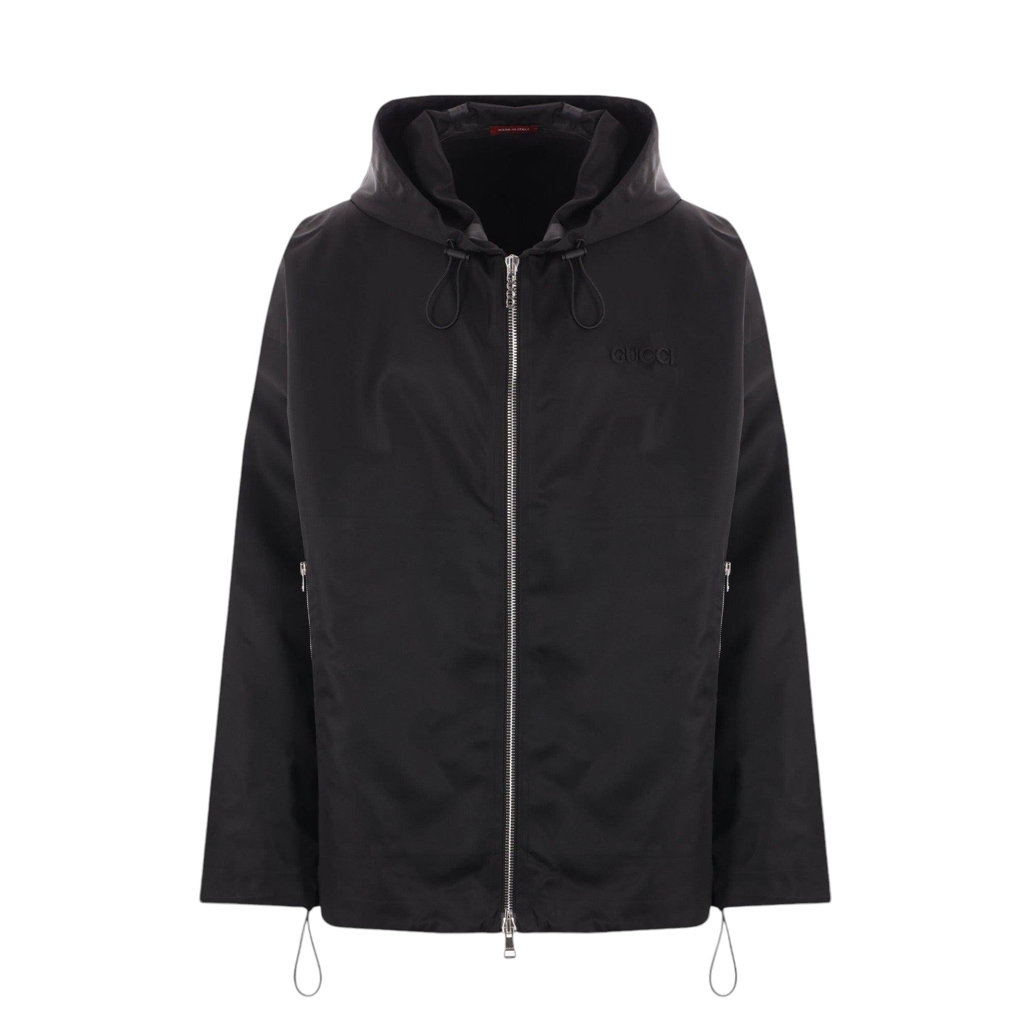 Patch Nylon Oversize Windbreaker-GUCCI-JOHN JULIA