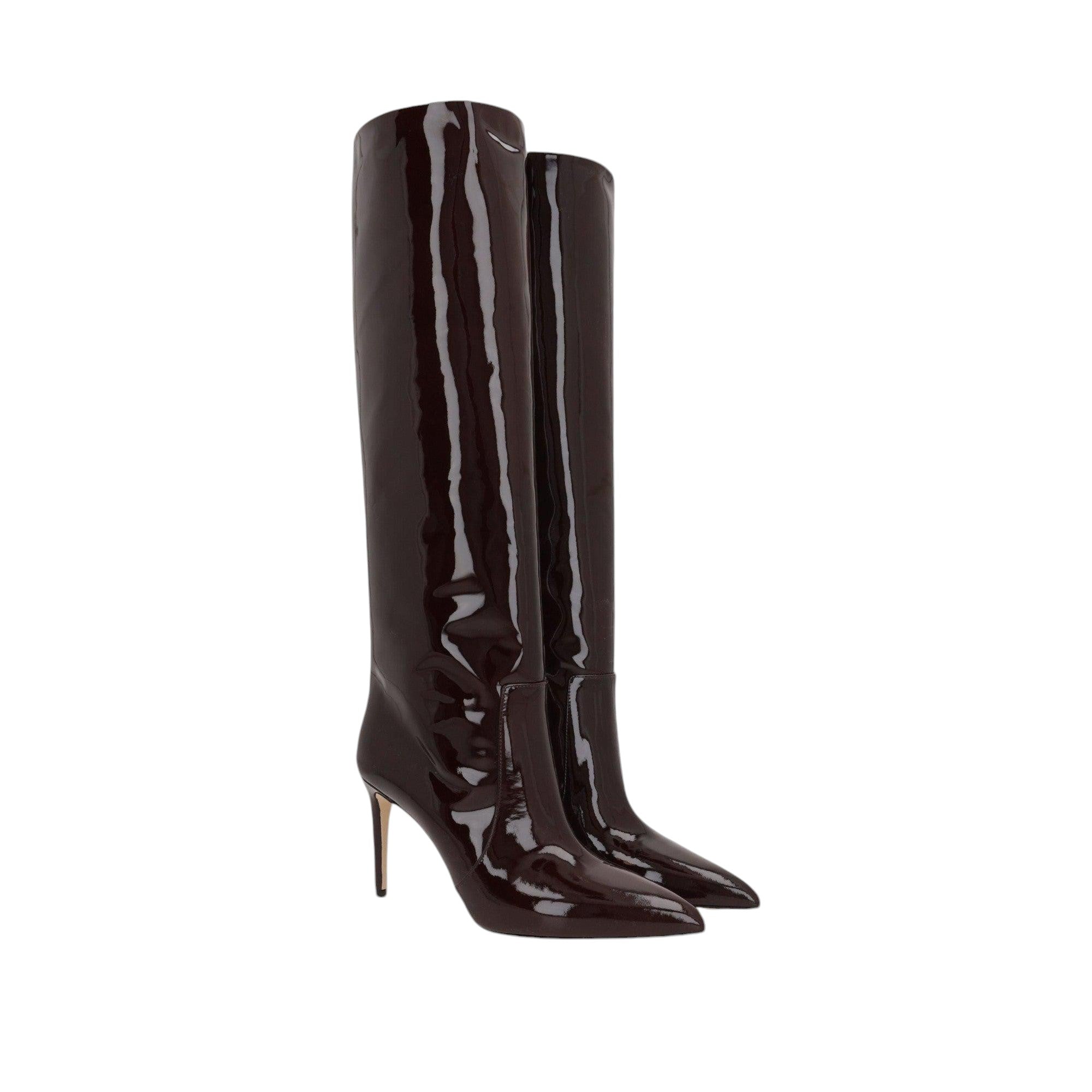 Patent Leather Stiletto Boots-PARIS TEXAS-JOHN JULIA