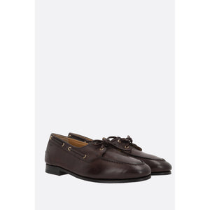 Pathy Laced Smooth Leather Loafers-BALLY-JOHN JULIA