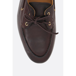 Pathy Laced Smooth Leather Loafers-BALLY-JOHN JULIA