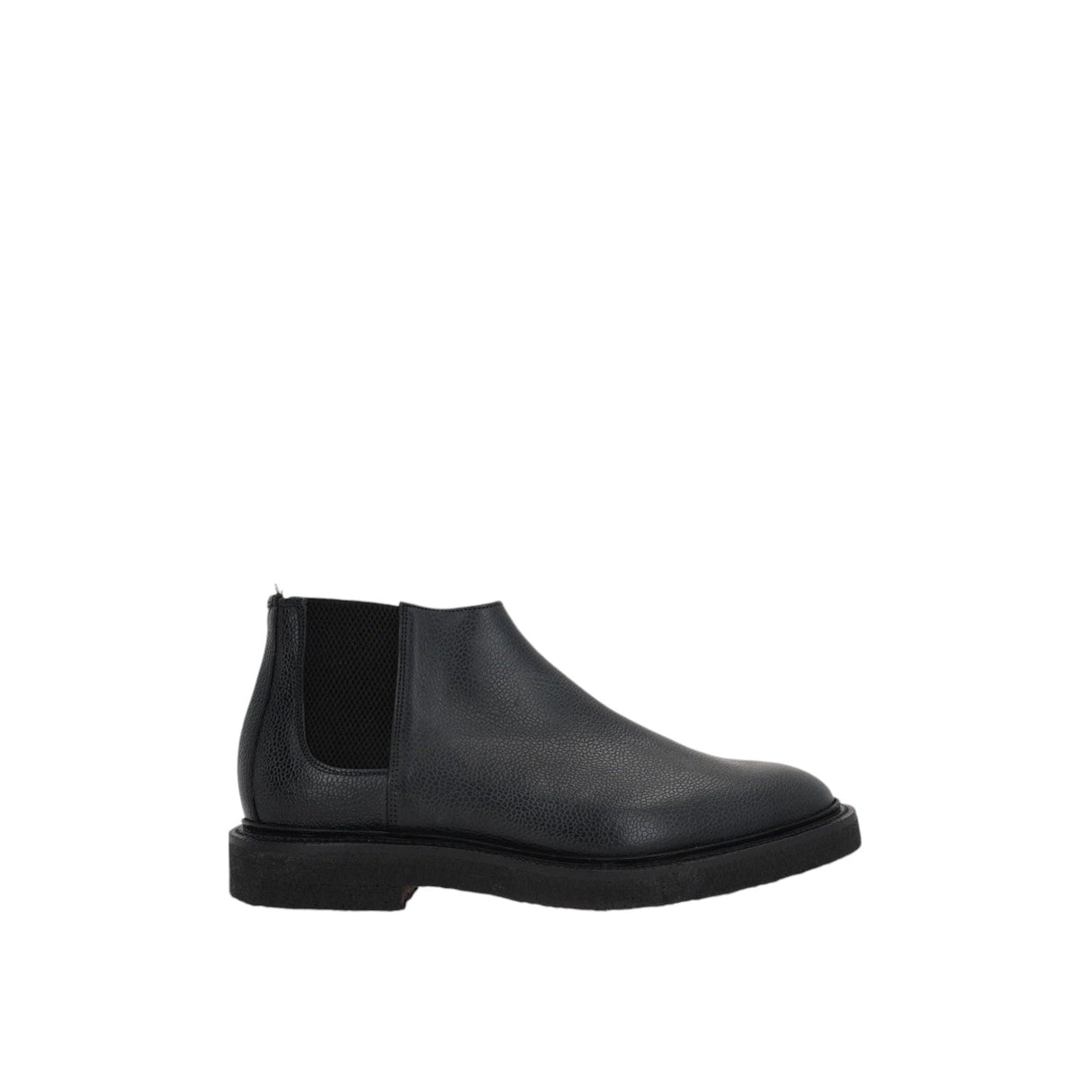 Pebble Grain Leather Mid-top Chelsea Boots-THOM BROWNE-JOHN JULIA