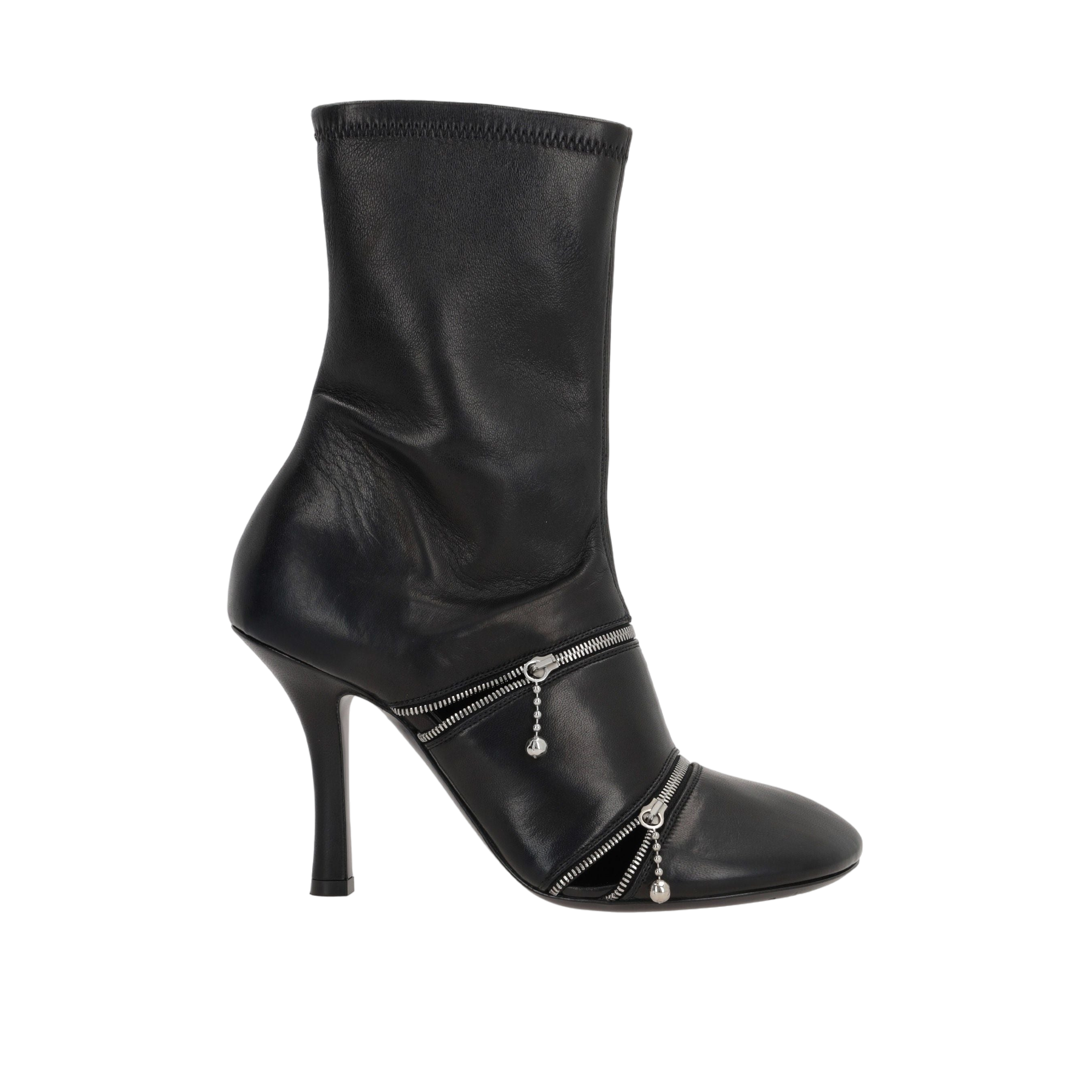 Peep Nappa Ankle Boots-BURBERRY-JOHN JULIA