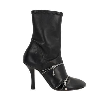 Peep Nappa Ankle Boots-BURBERRY-JOHN JULIA