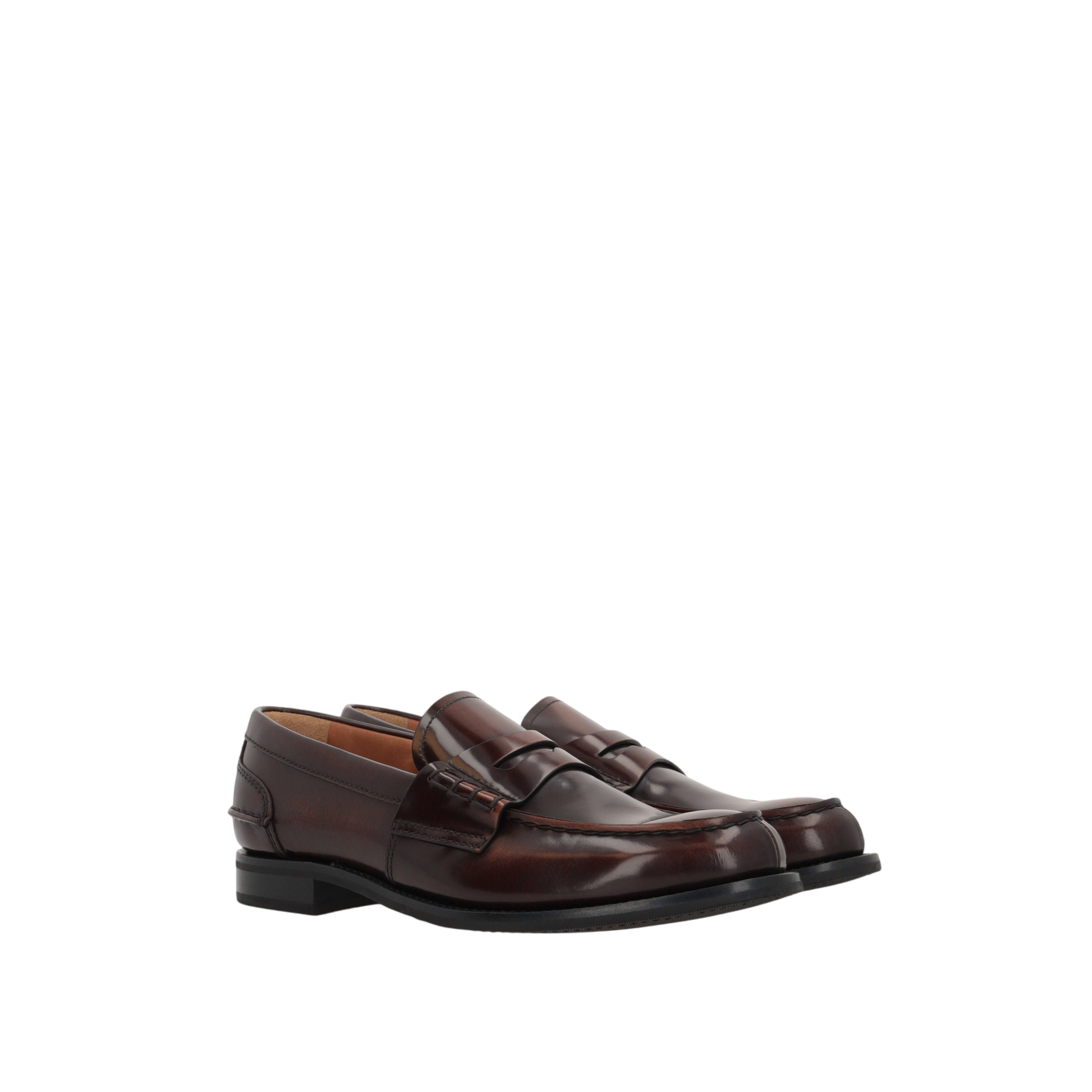 Pembrey Loafers in Polished Fumé Leather-CHURCH'S-JOHN JULIA