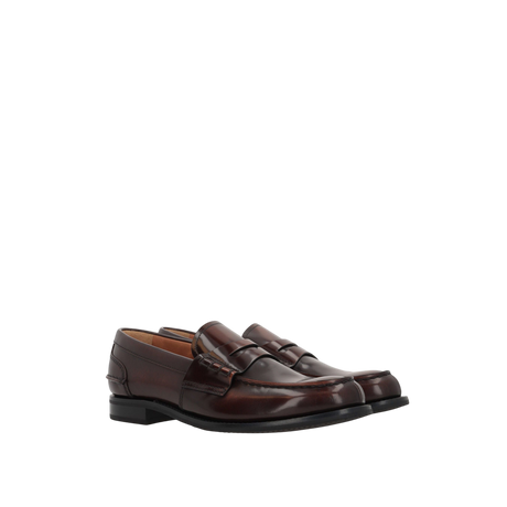 Pembrey Loafers in Polished Fumé Leather-CHURCH'S-JOHN JULIA