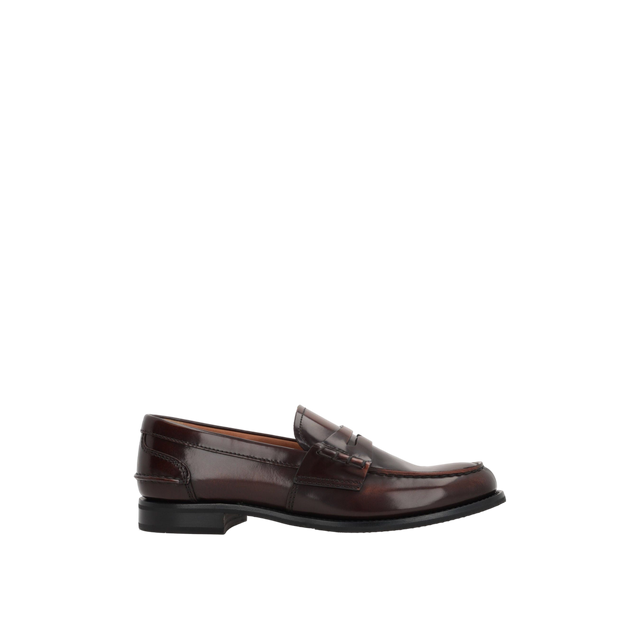 Pembrey Loafers in Polished Fumé Leather-CHURCH'S-JOHN JULIA