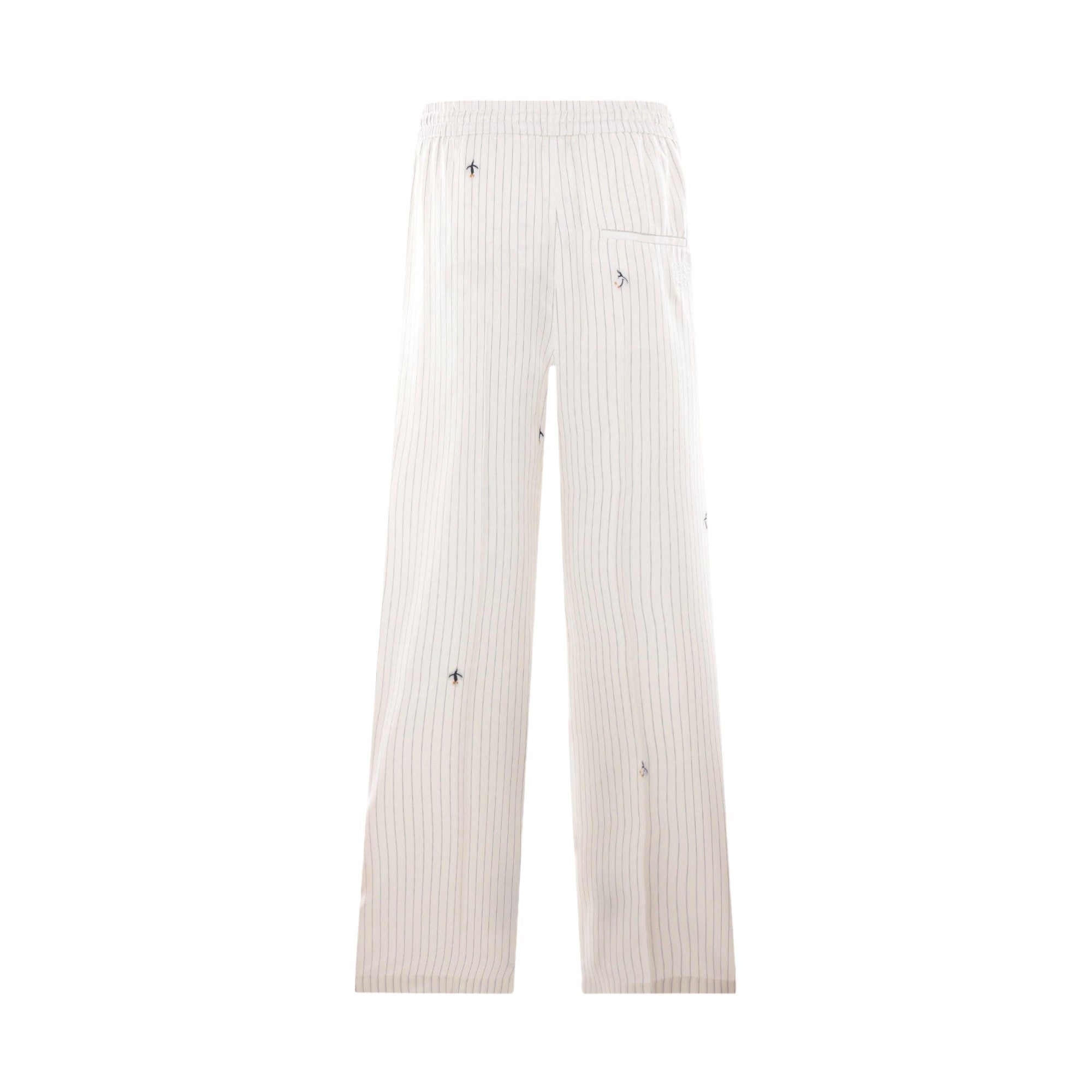 Penguin Embroidered Twill Pajama Pants-LOEWE-JOHN JULIA