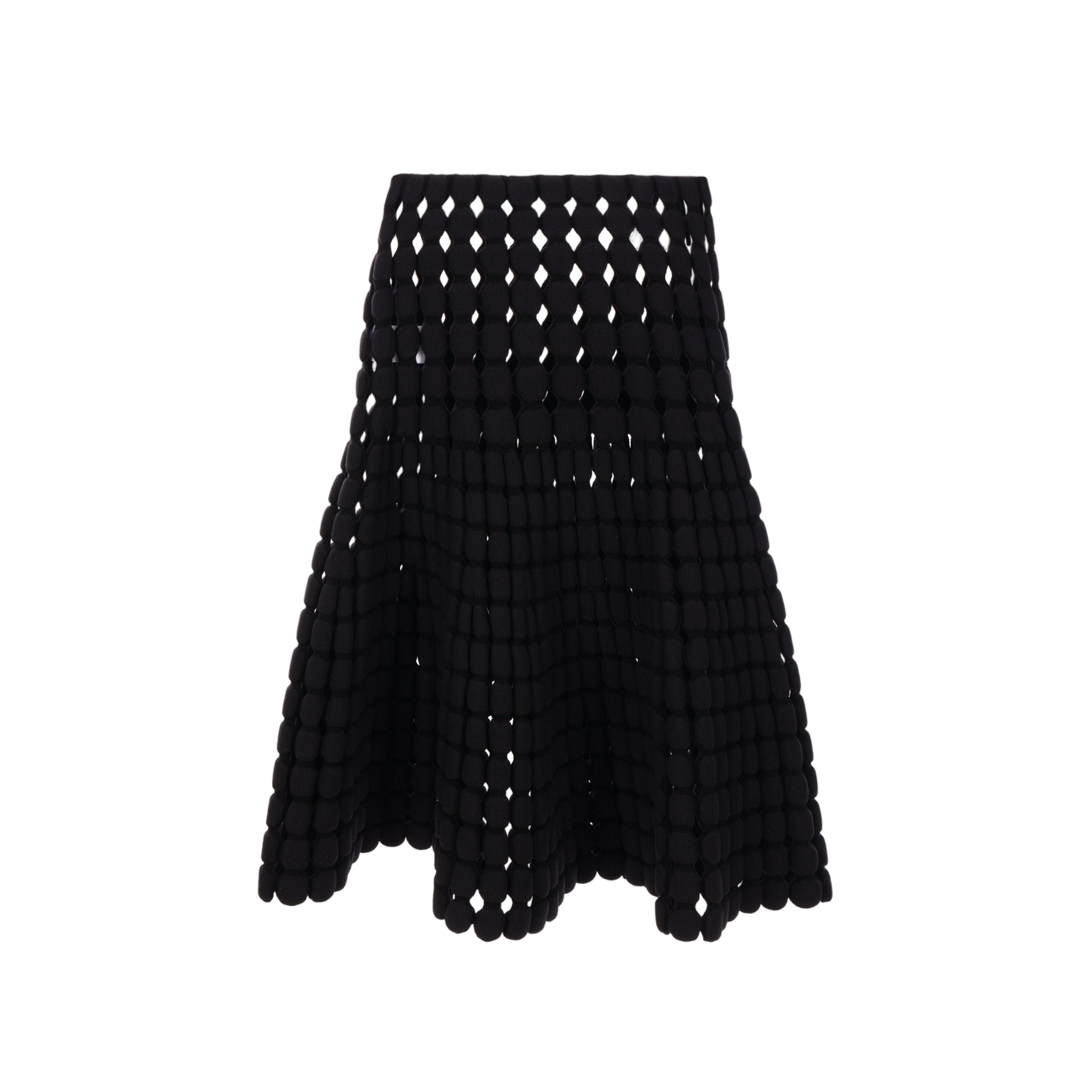 Perforated Knit Midi Skirt-ALAÏA-JOHN JULIA