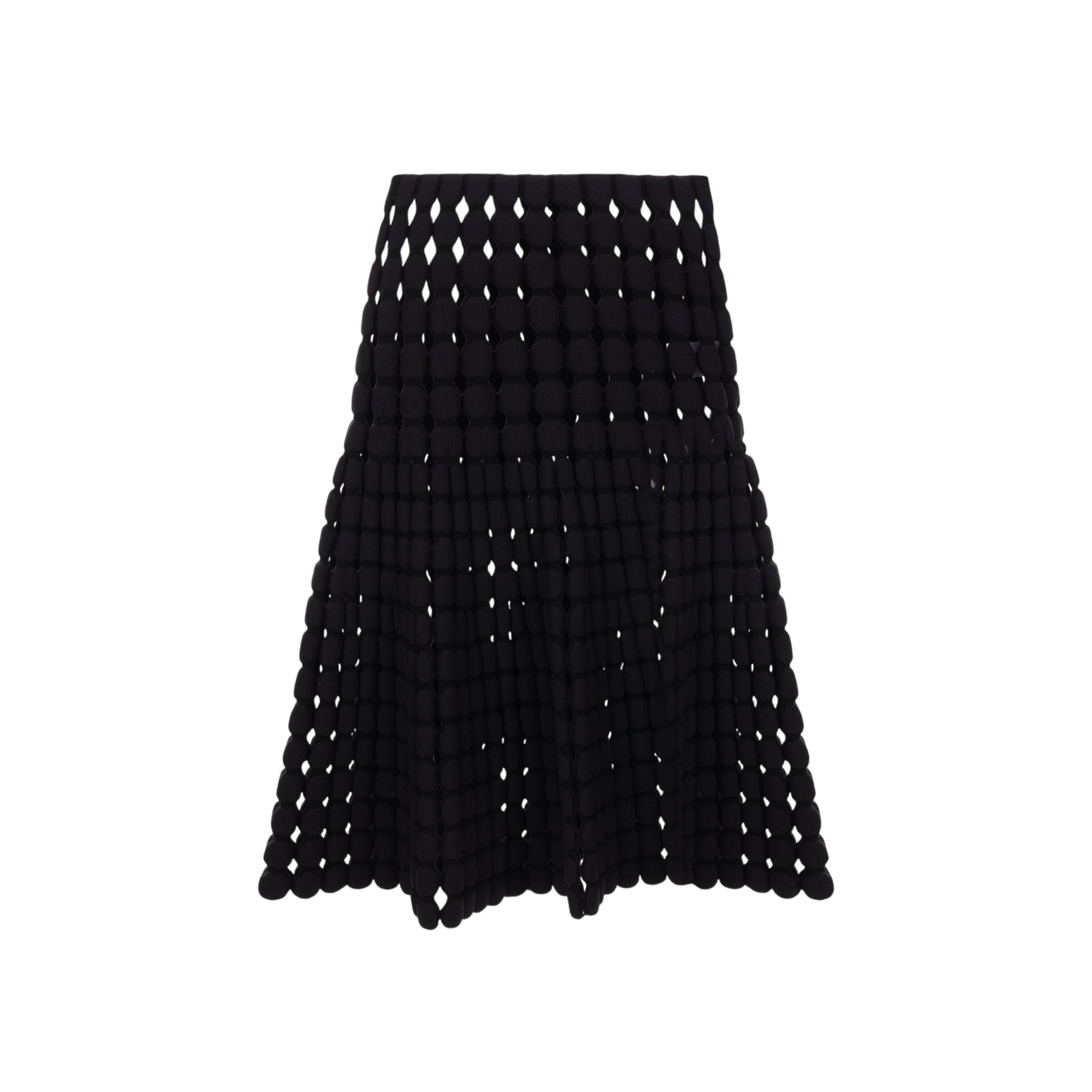 Perforated Knit Midi Skirt-ALAÏA-JOHN JULIA