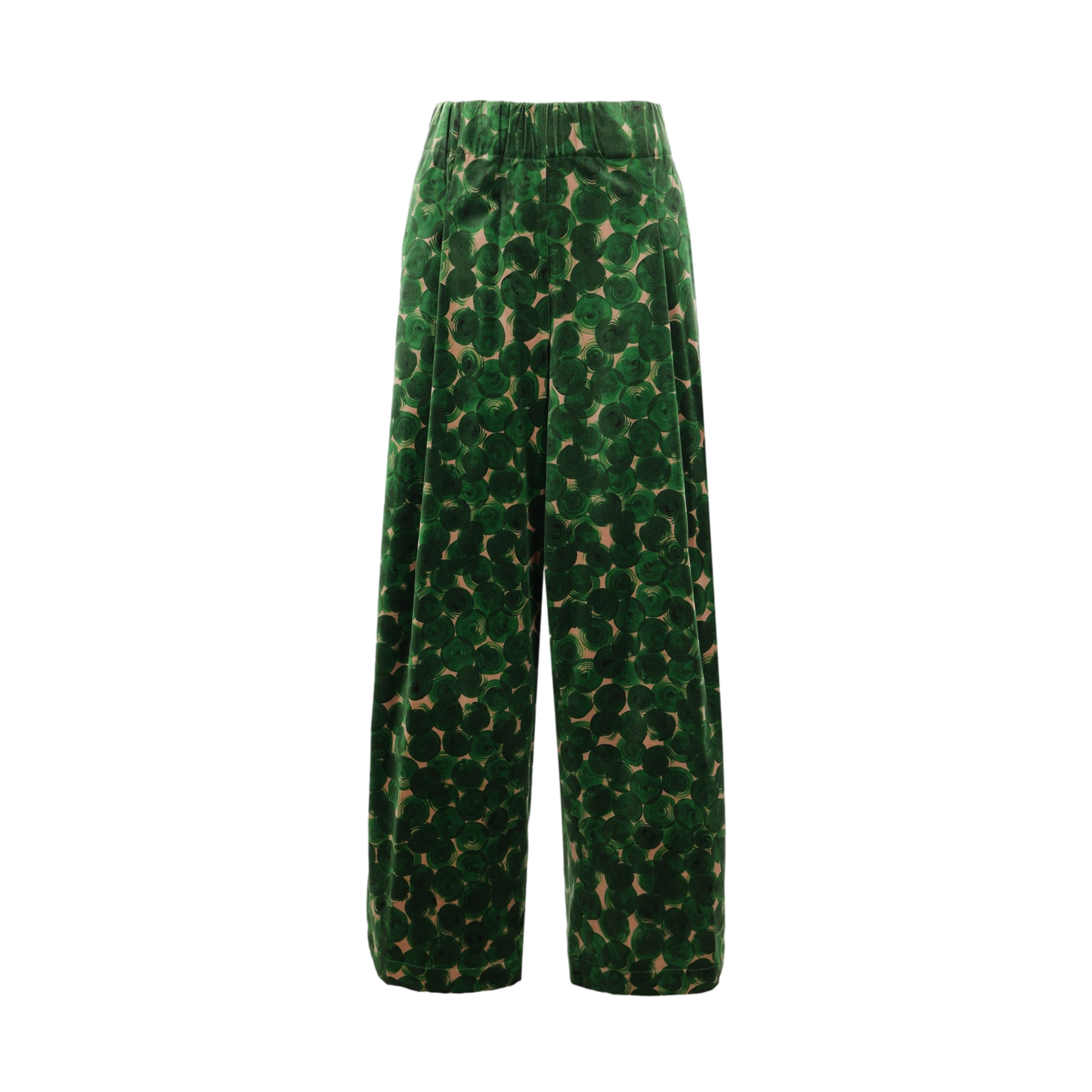 Pila Wide-leg Velvet Trousers-DRIES VAN NOTEN-JOHN JULIA