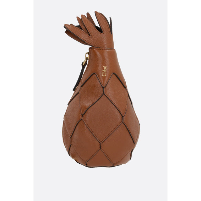 Pineapple Grainy Leather Shoulder Bag-CHLOÉ-JOHN JULIA