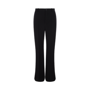 Pinstripe Twill Straight-leg Pants-BALENCIAGA-JOHN JULIA