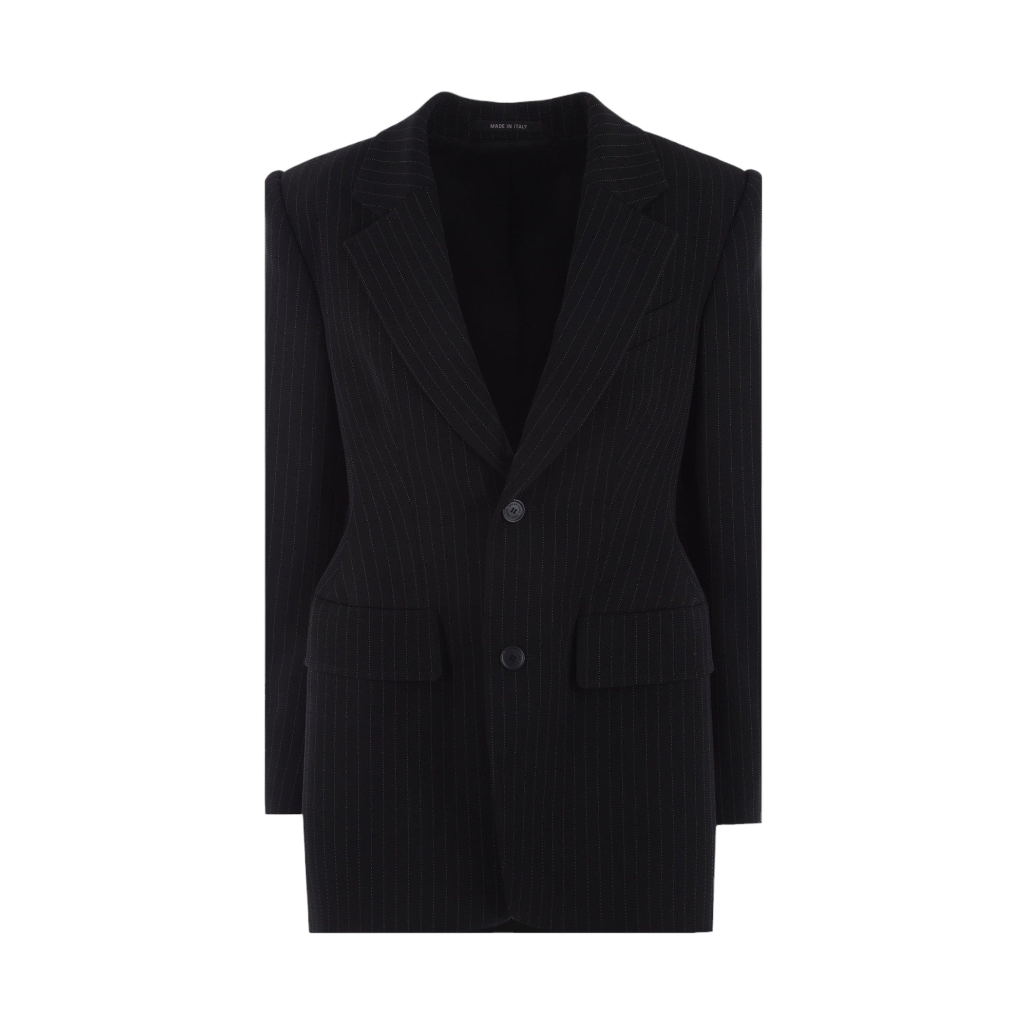 Pinstripe Twill Tailoring Oversized Jacket-BALENCIAGA-JOHN JULIA