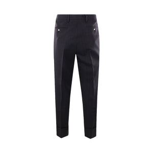 Pinstriped Wool Pants-PRADA-JOHN JULIA