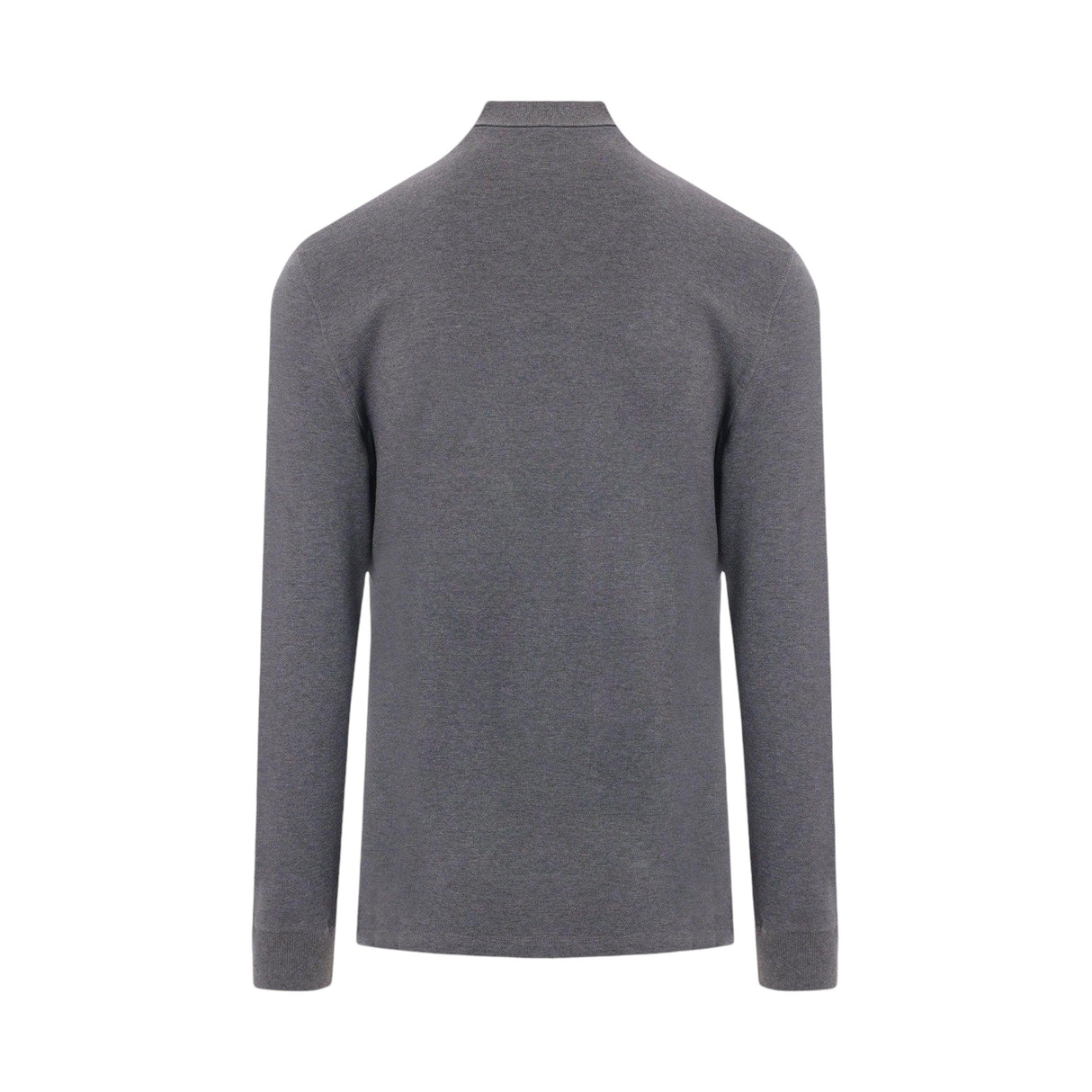 Piquet Long-sleeved Polo Shirt-BRUNELLO CUCINELLI-JOHN JULIA