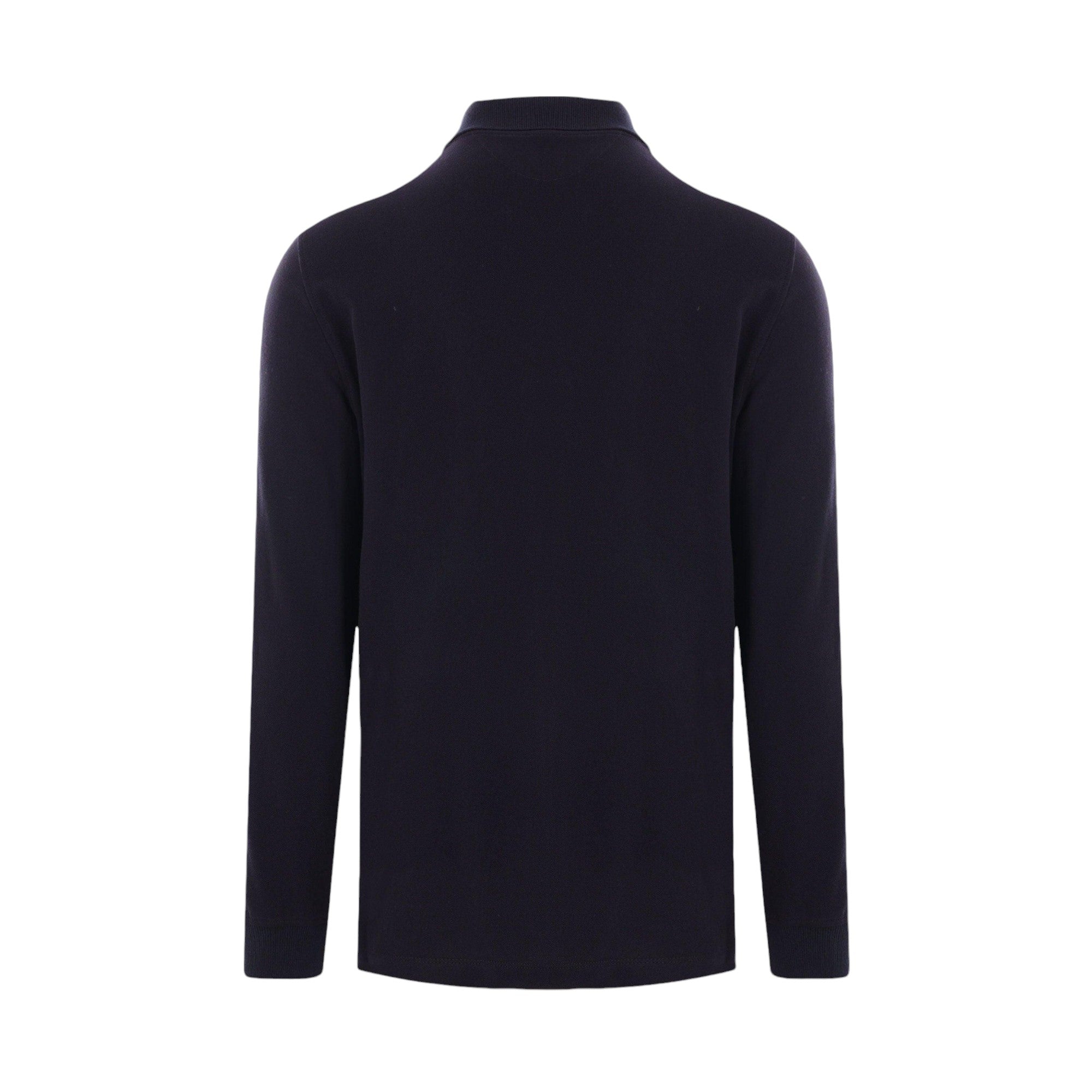 Piquet Long-sleeved Polo Shirt-BRUNELLO CUCINELLI-JOHN JULIA