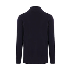 Piquet Long-sleeved Polo Shirt-BRUNELLO CUCINELLI-JOHN JULIA