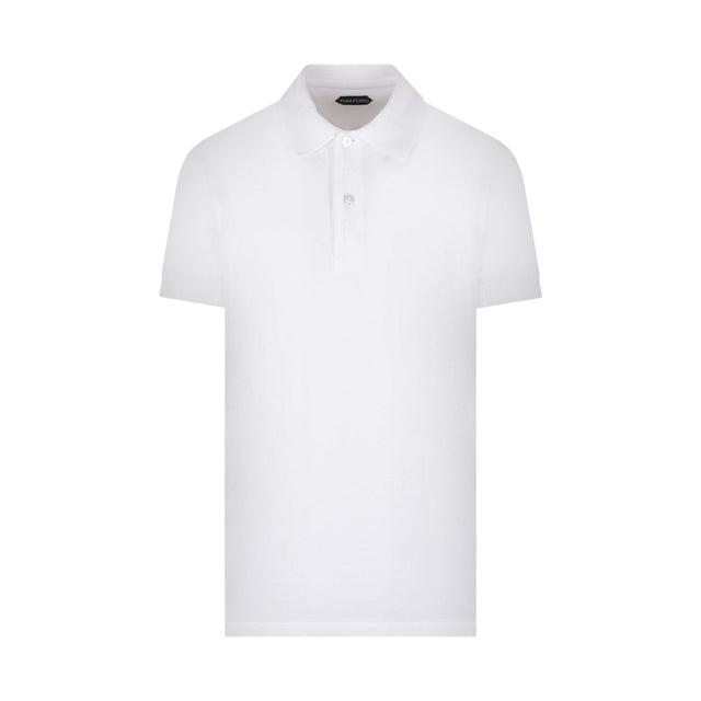 Piquet Polo Shirt-TOM FORD-JOHN JULIA