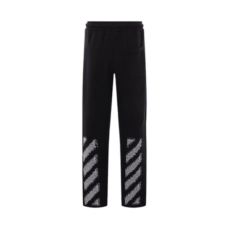 Pixel Diag Jersey Joggers-OFF-WHITE-JOHN JULIA