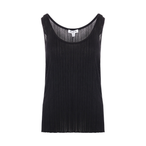 Pleated Knit Tank Top-ALAÏA-JOHN JULIA