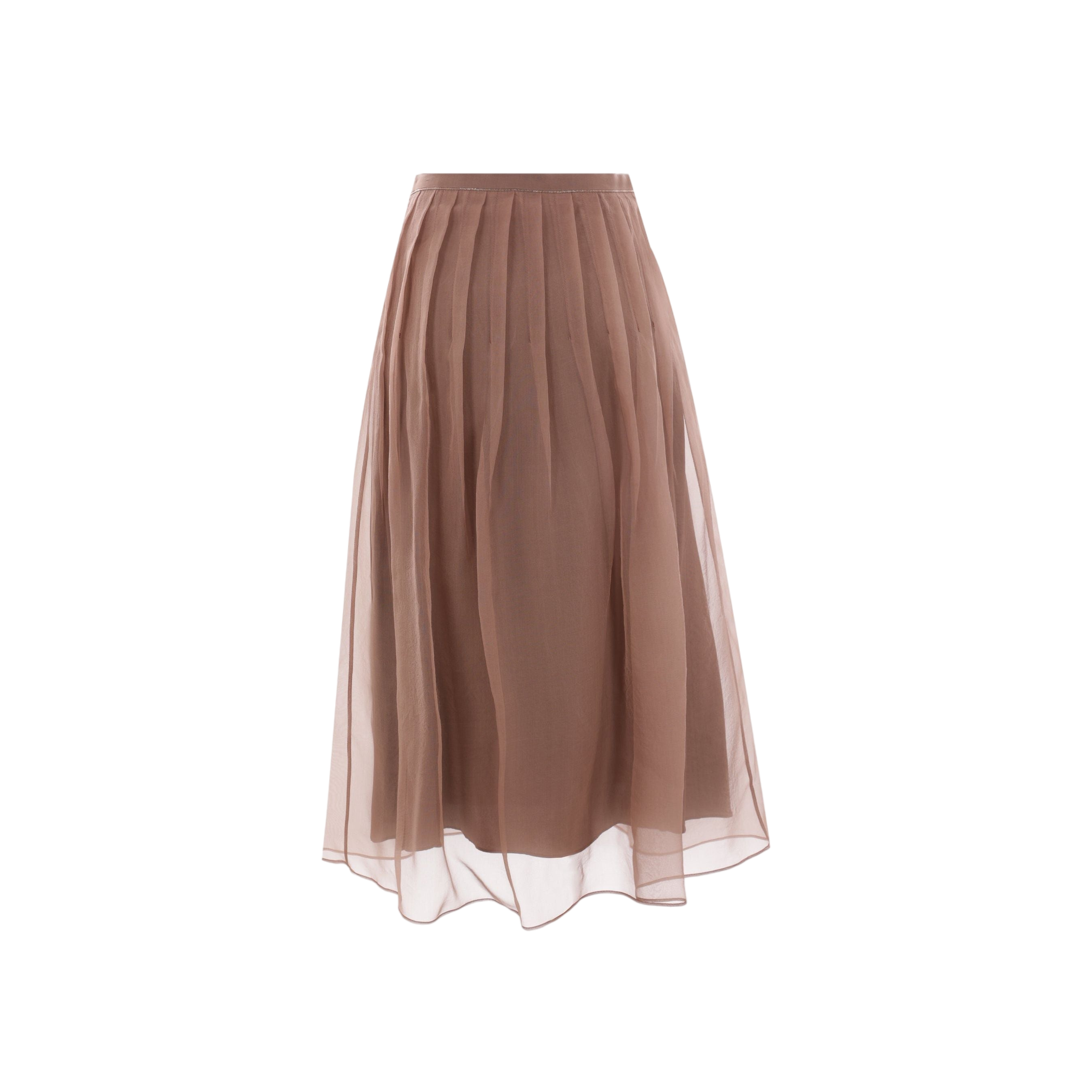 Pleated Silk Skirt-BRUNELLO CUCINELLI-JOHN JULIA