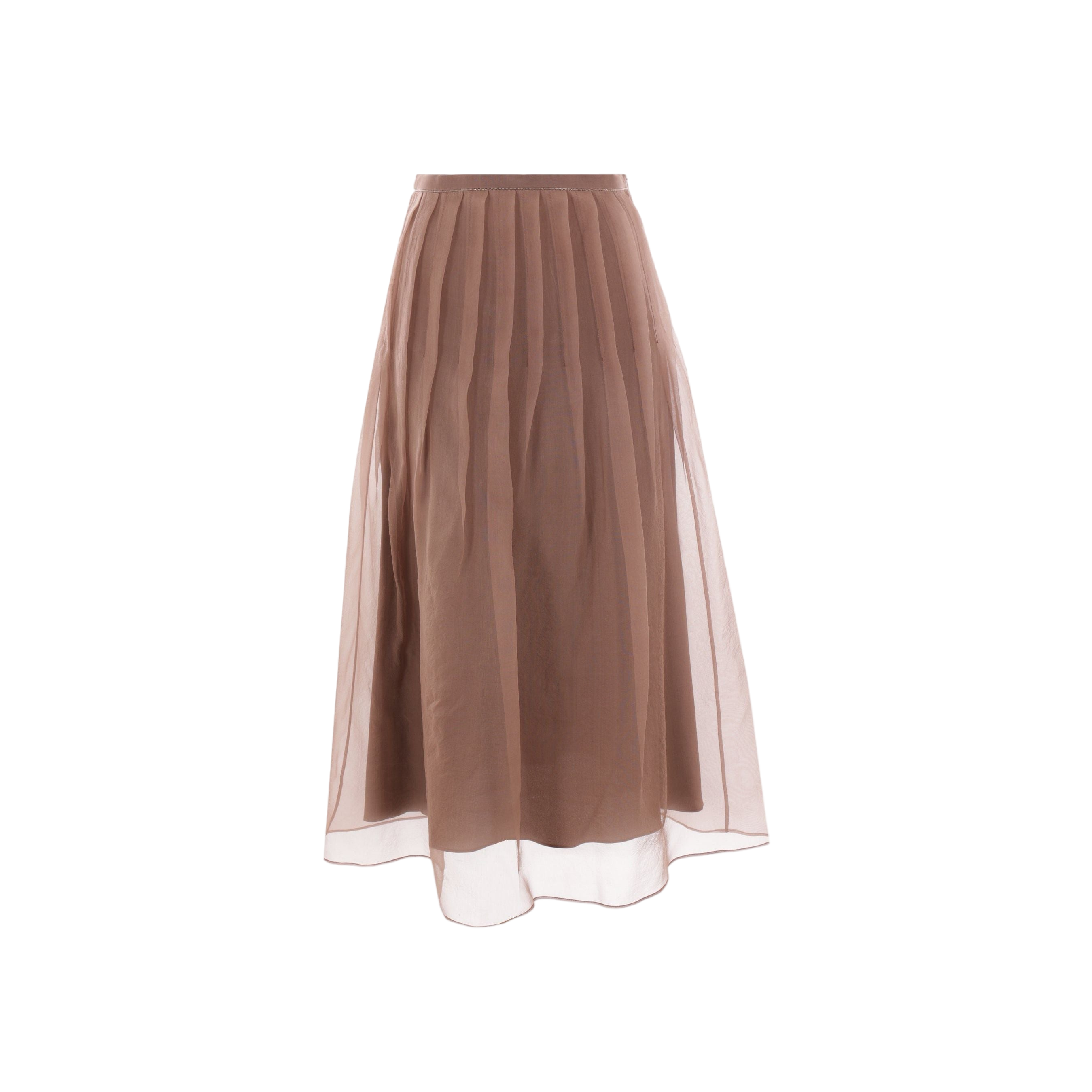 Pleated Silk Skirt-BRUNELLO CUCINELLI-JOHN JULIA