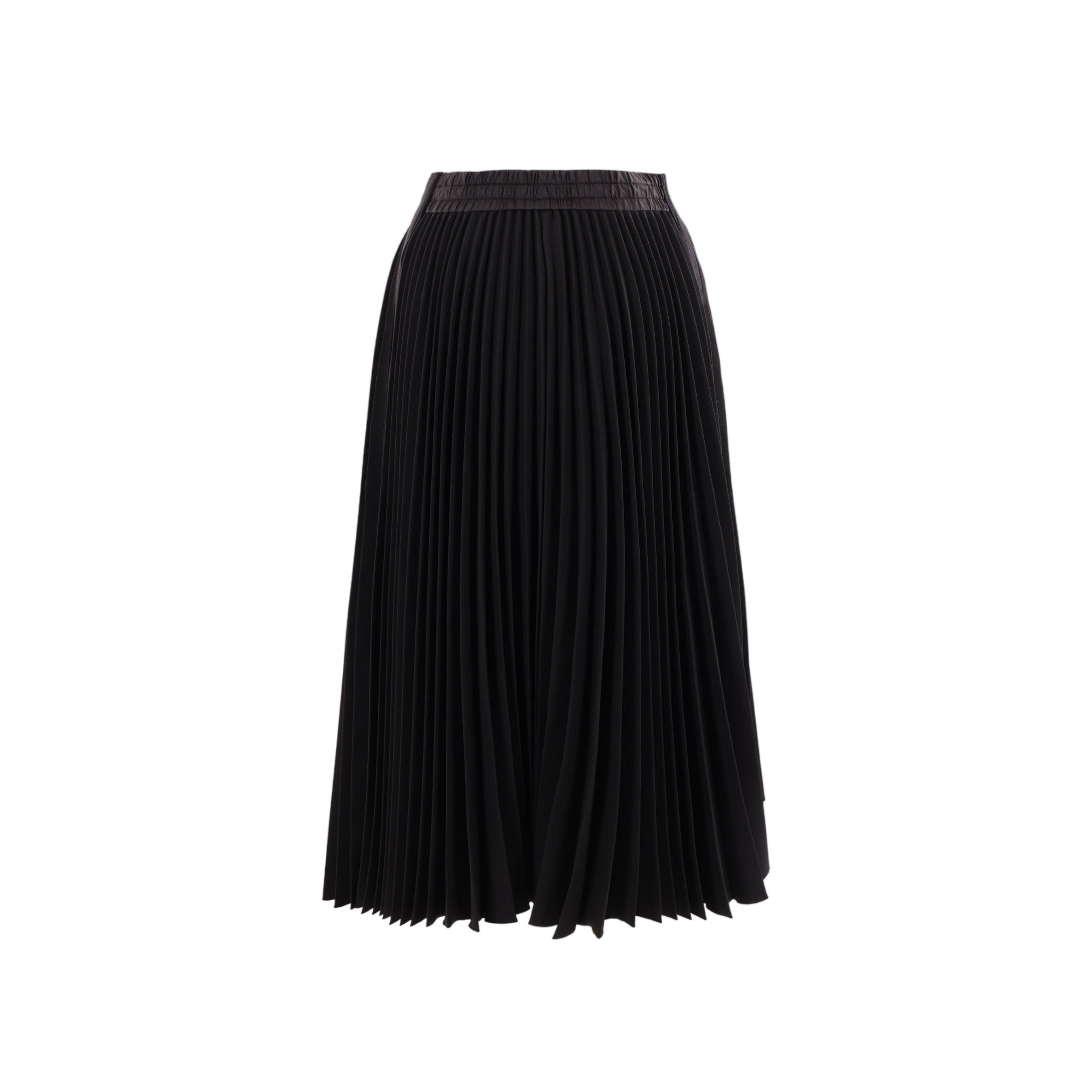 Pleated Technical Jersey Skirt-SACAI-JOHN JULIA