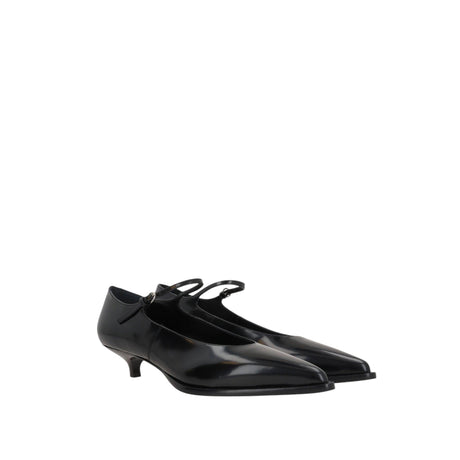 Polished Leather Pumps-MIU MIU-JOHN JULIA