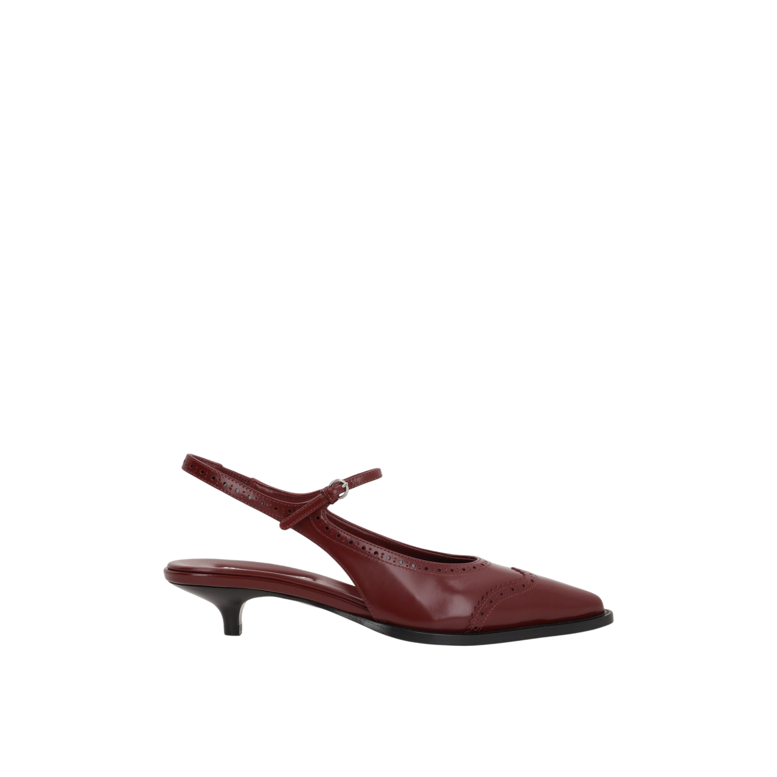 Polished Leather Slingbacks-MIU MIU-JOHN JULIA