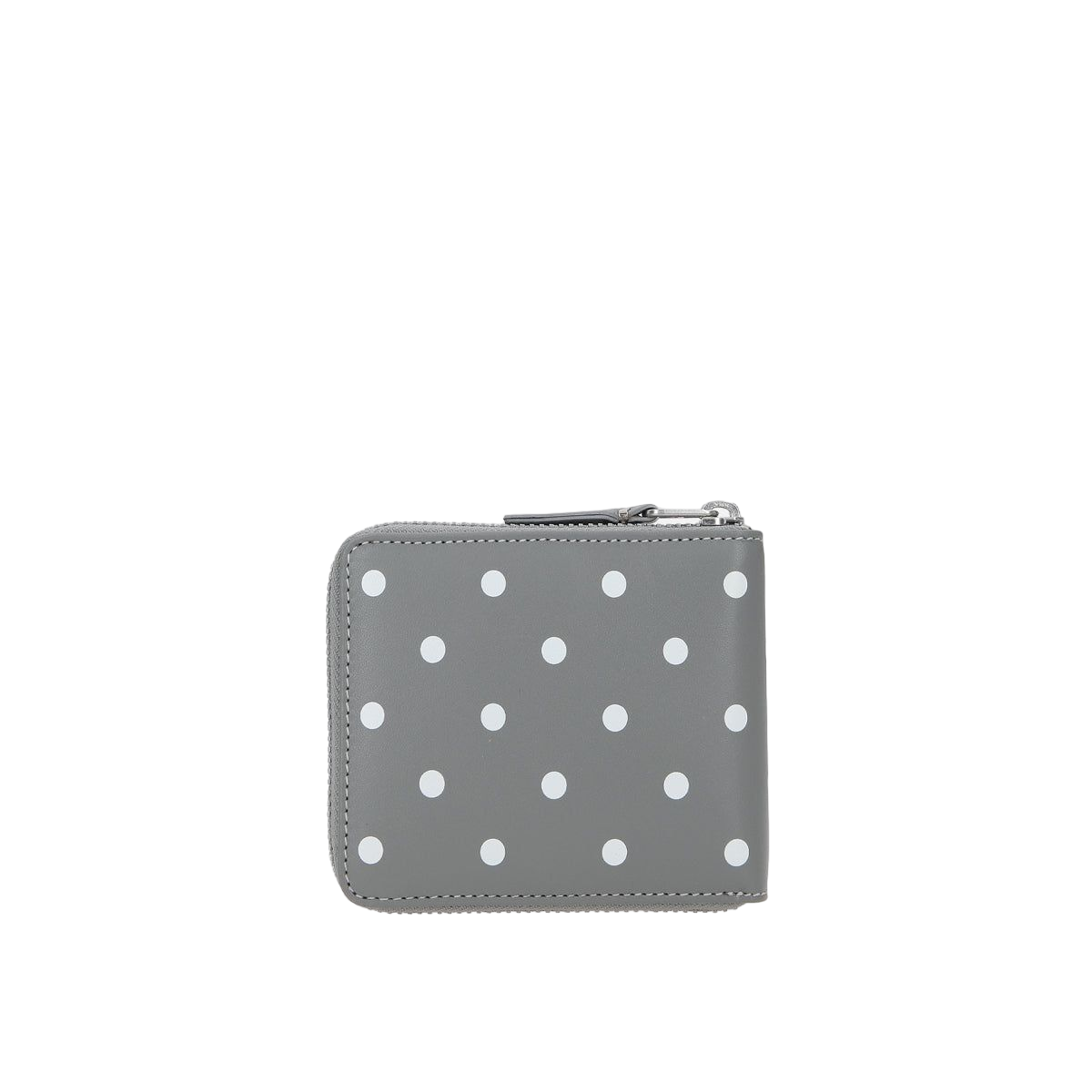 Polka Dots Printed Smooth Leather Zip-Around Wallet-COMME des GARCONS WALLET-JOHN JULIA