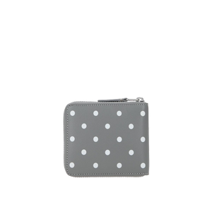 Polka Dots Printed Smooth Leather Zip-Around Wallet-COMME des GARCONS WALLET-JOHN JULIA