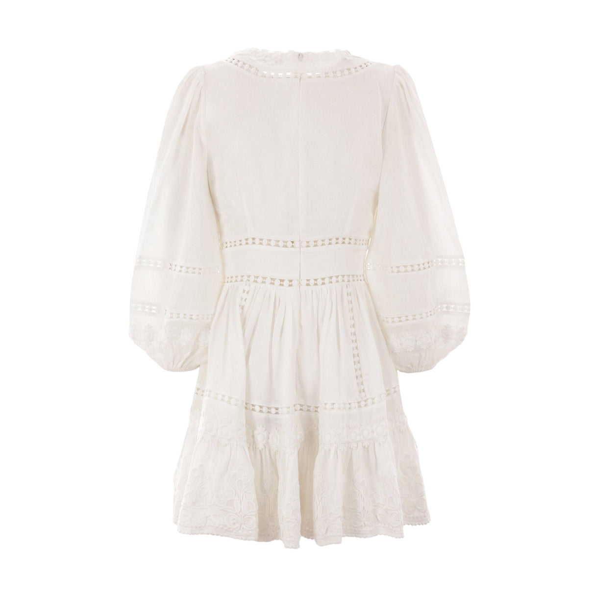 Pop Linen Minidress-ZIMMERMANN-JOHN JULIA