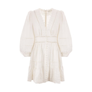 Pop Linen Minidress-ZIMMERMANN-JOHN JULIA