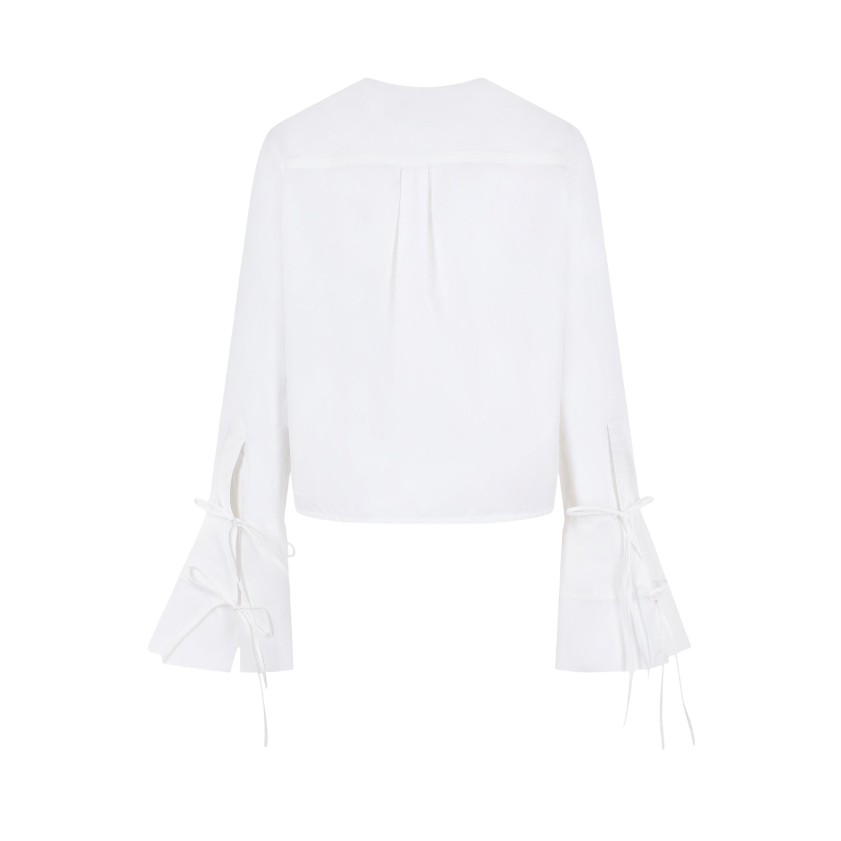 Poplin Cropped Shirt-PALM ANGELS-JOHN JULIA