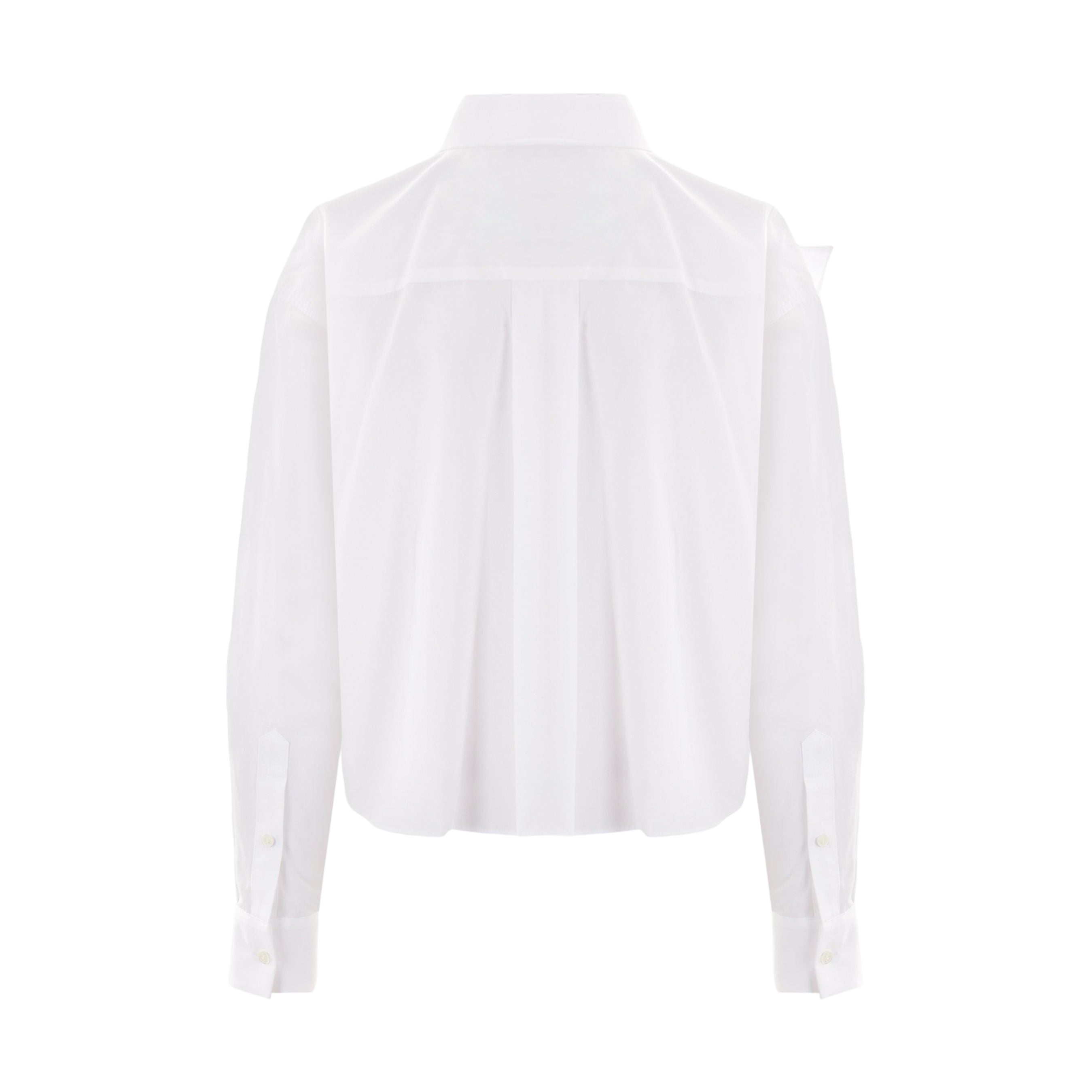 Poplin Cropped Shirt-SACAI-JOHN JULIA